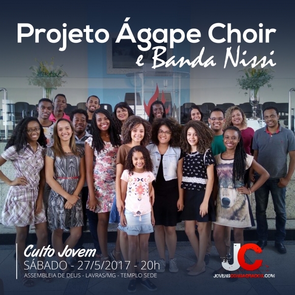 Projeto Ágape Choir e Banda Nissi no Culto Jovem