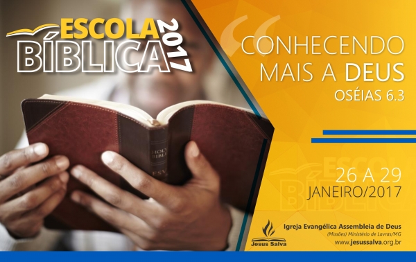 Escola Bíblica 2017 será realizada no próximo fim de semana em Lavras